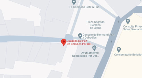 plano registro civil y Juzgado de paz Bollullos Par Del Condado Huelva