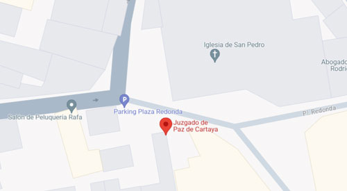 plano registro civil y Juzgado de paz Cartaya Huelva